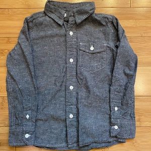 Grey Chambray Button-Up